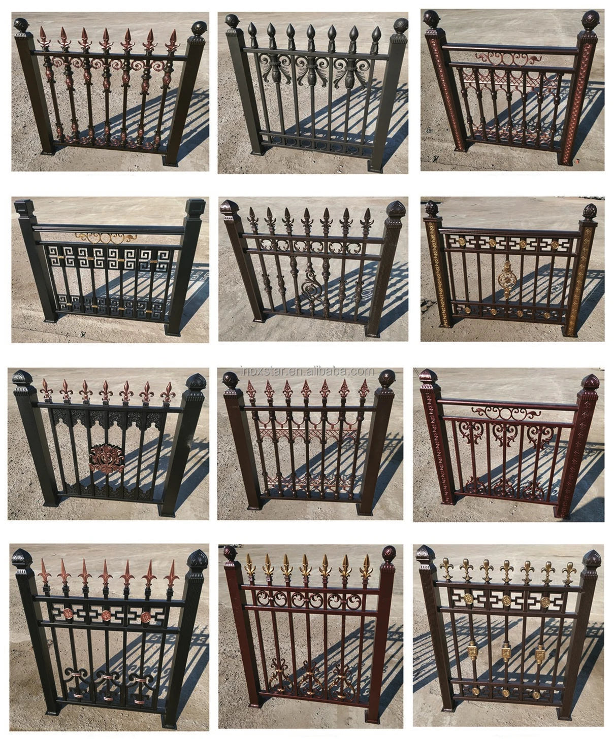 Premium High Quality Durable Black Aluminum Slat Fence Panels Customizable Length And Height Outdoor Privacy Fence
