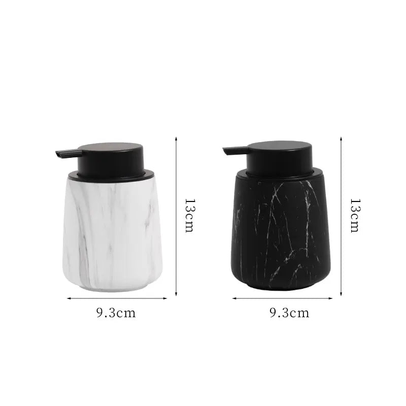 400ml marble soap dispenser bubble bottle resin hotel shampoo foam press bottle bathroom accessories cup dispenser