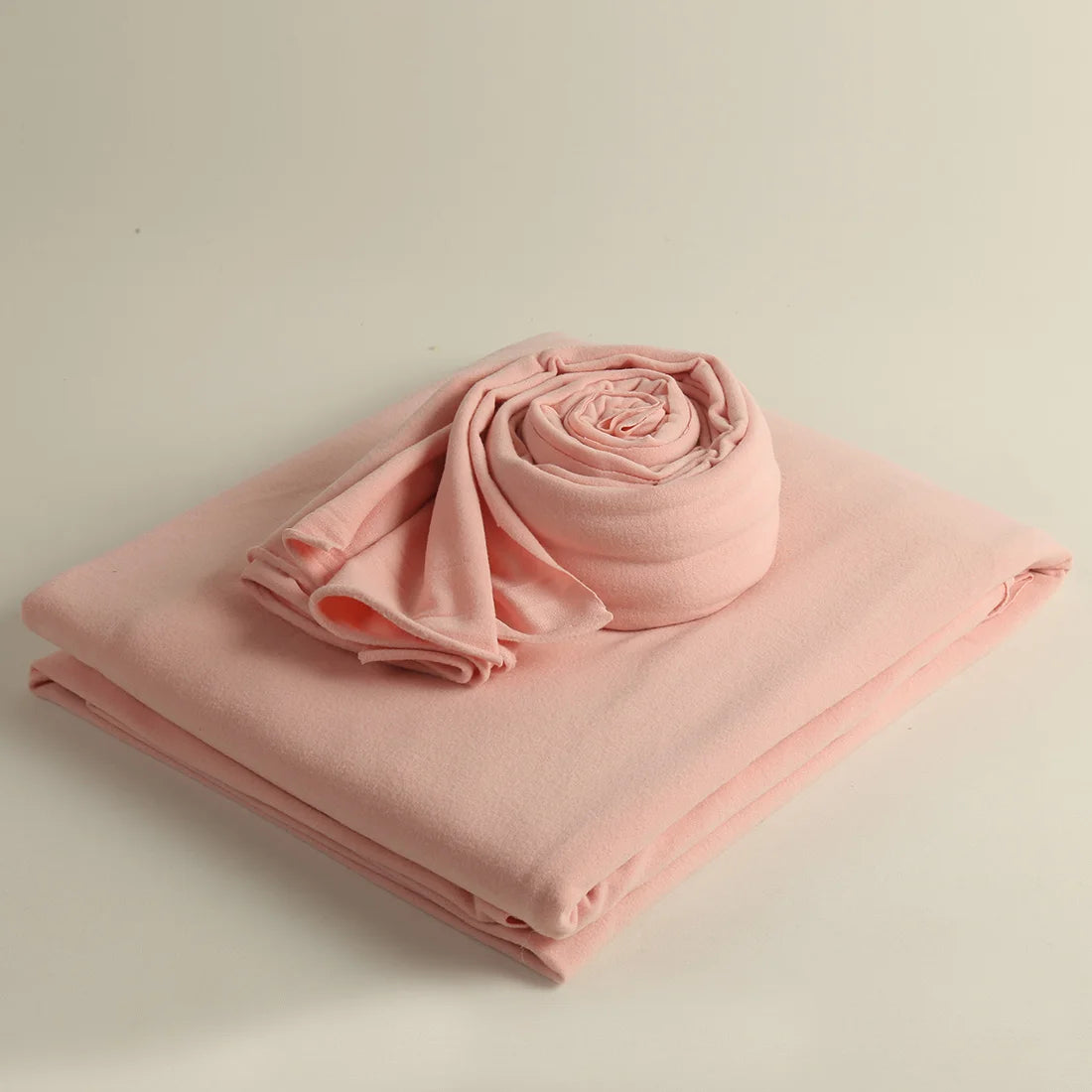 Soft Febric Stretch Knitted Blanket And Wrap Set Newborn Photography Props Baby Polar Fleece Blanket Beanbag Cover