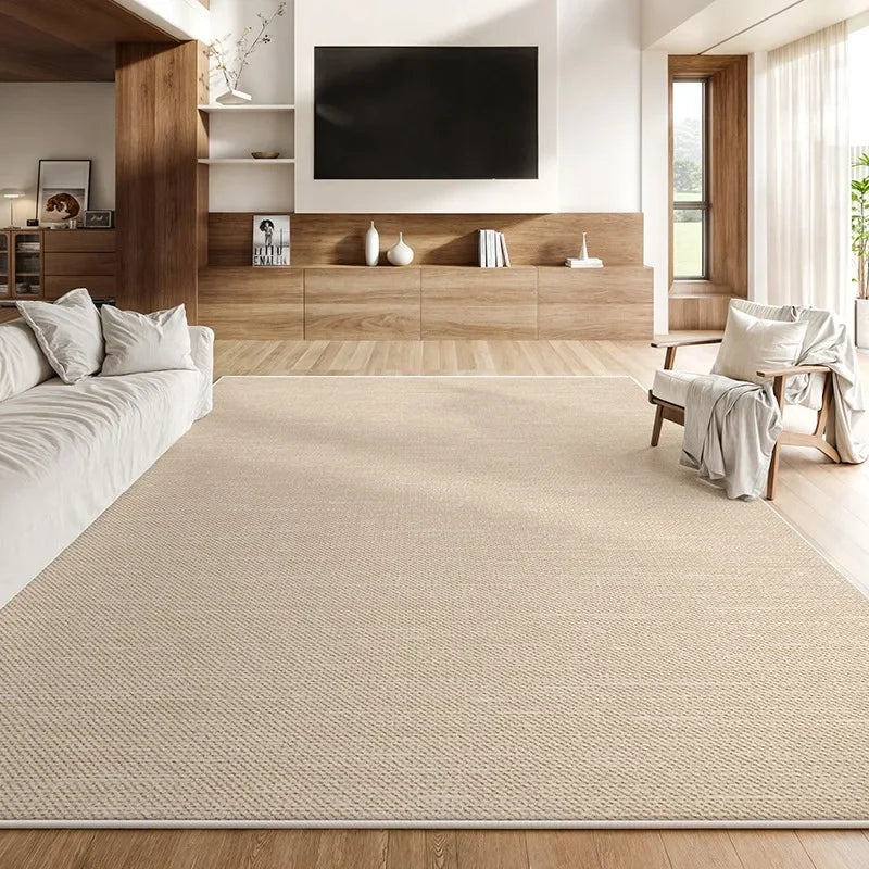Large Carpet for Living Room Light Luxury Simplicity Bedroom Room Bedside Rug Home Decor Beige Sofa Coffee Table Floor Mat Tapis