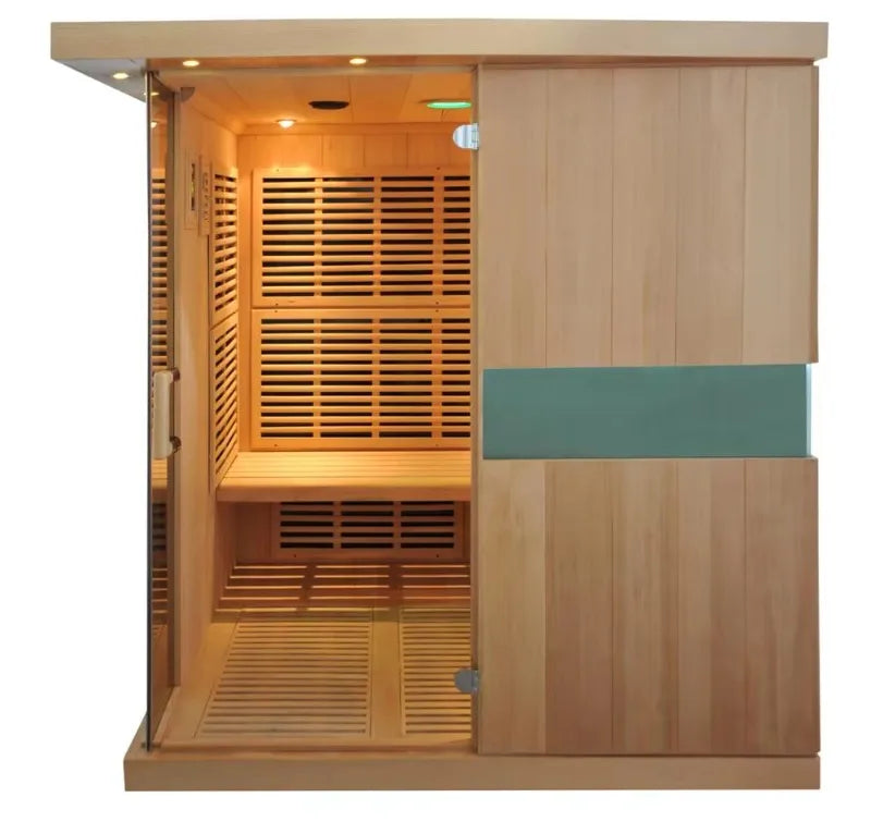 Modern  Sauna Room for Commercial and Home Use with Shop Class Solid Hemlock Wood