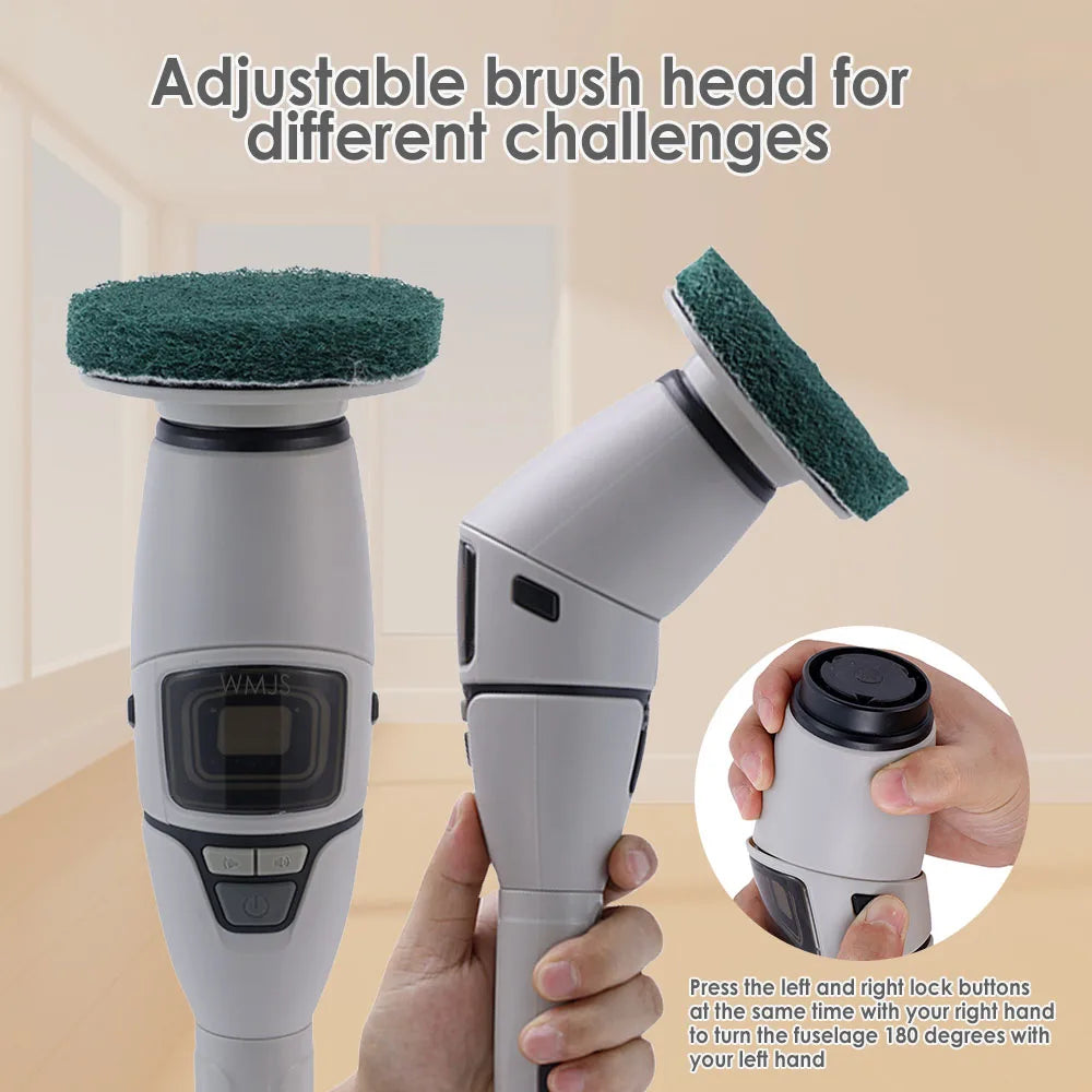 10-in-1 Multifunctional Electric Cleaning Brush Household Cleaning Brush Bathroom Cleaning Toilet Cleaning With LED Night Ligh