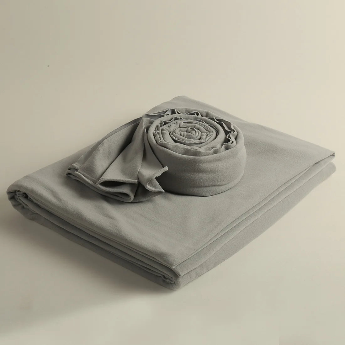 Soft Febric Stretch Knitted Blanket And Wrap Set Newborn Photography Props Baby Polar Fleece Blanket Beanbag Cover