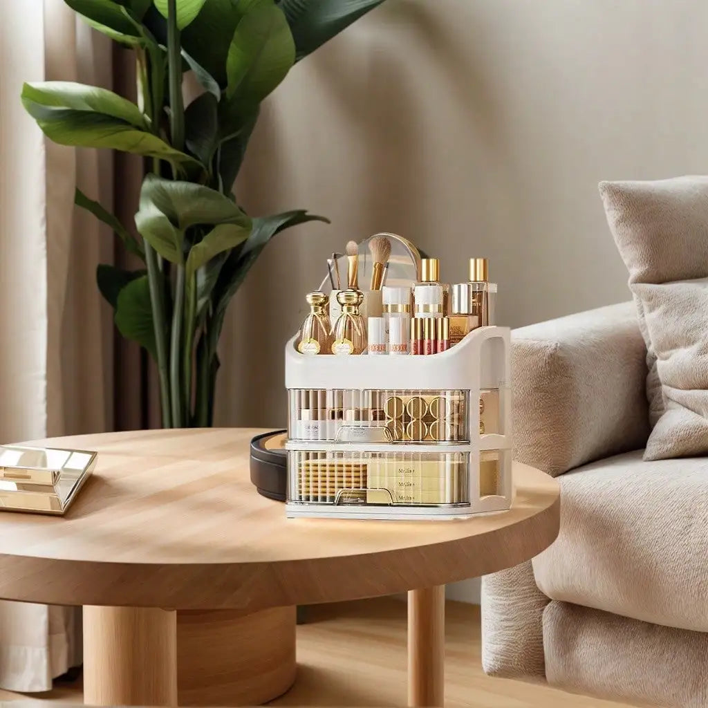 3-5 Layers Multi-Purpose Drawer Storage Cabinet, Dresser With Drawer Cosmetic Storage Box - Spacious Storage Space, Can Store Skin Care Products, Brushes, Eye Shadow, Lotion, Lipstick, Nail Polish - Very Suitable For Dresser,