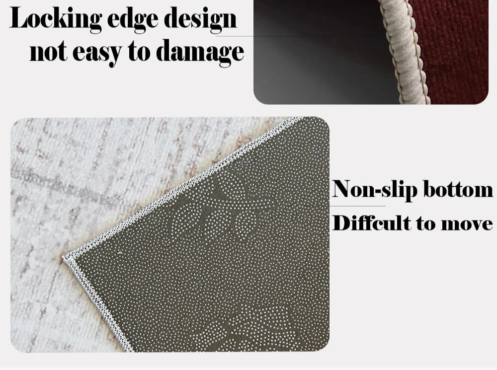 Large Carpet for Living Room Light Luxury Simplicity Bedroom Room Bedside Rug Home Decor Beige Sofa Coffee Table Floor Mat Tapis