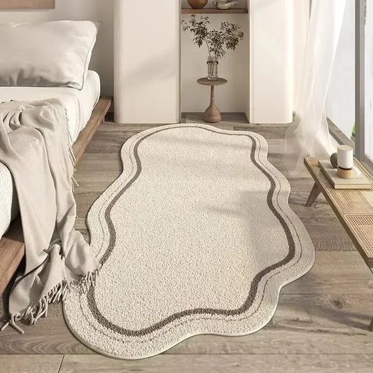 Irregular Living Room Large Area Carpets Minimalist Bedroom Bedside Carpet Plush Coffee Table Rugs Soft Comfortable Rug Alfombra