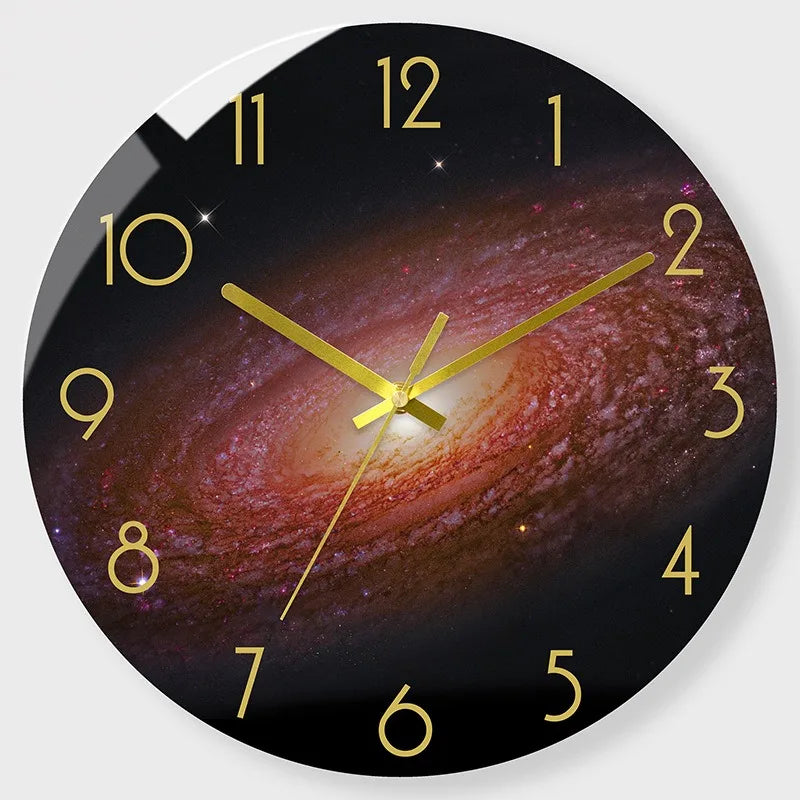 Luxury Silent Wall Clock Living Room Glass Clocks Wall Home Decor Creative Modern Big Wall Watch Kitchen Clock Duvar Saati Gift