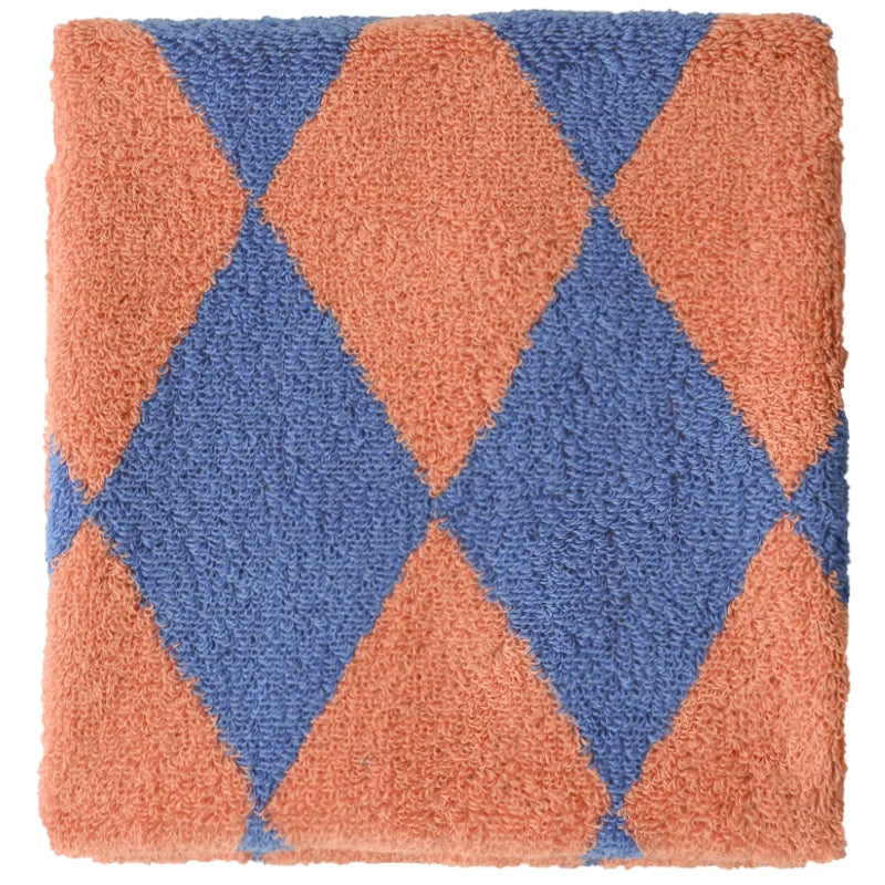 Retro Striped Cotton Towel Skin-Friendly Face Towel 70*140cm Bath Towels Soft Absorbent Face Towel Kitchen Towel