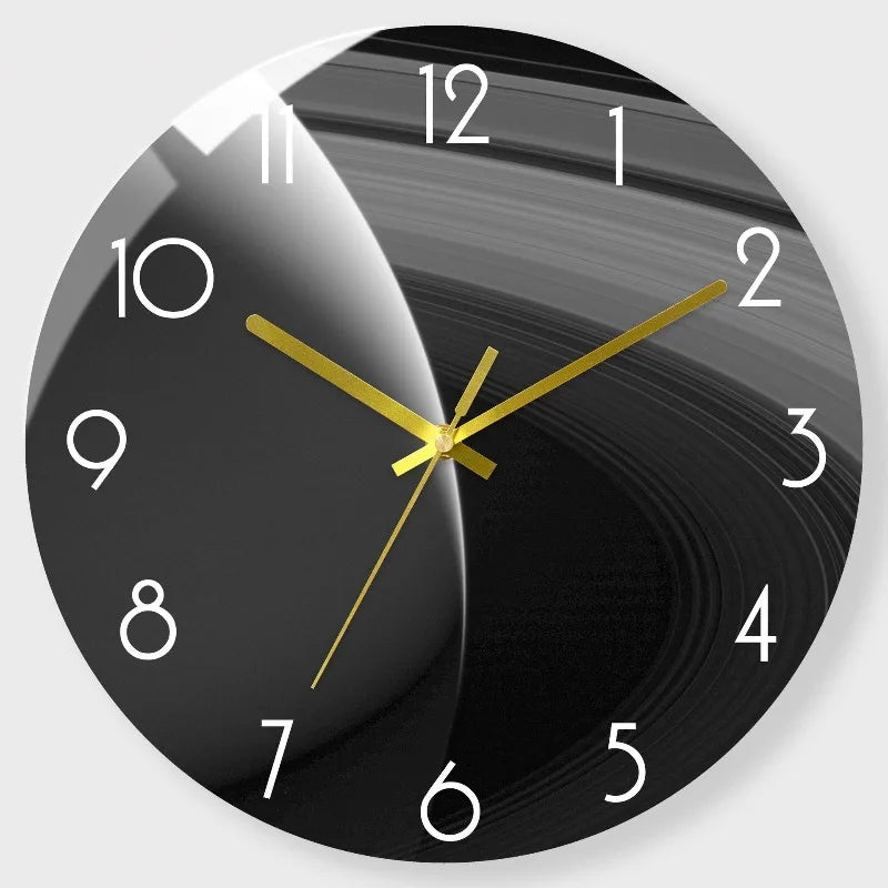 Luxury Silent Wall Clock Living Room Glass Clocks Wall Home Decor Creative Modern Big Wall Watch Kitchen Clock Duvar Saati Gift