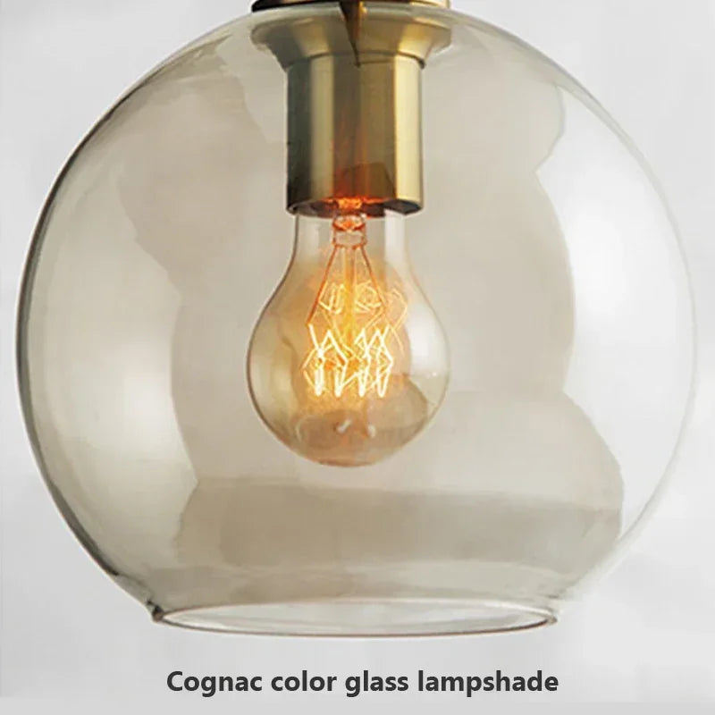 Nordic Modern Coffee Glass Pendant Light LED E27/G9 Decorative Lighting Fixtures Kitchen Dining Room Attic Hanging Pendant Light