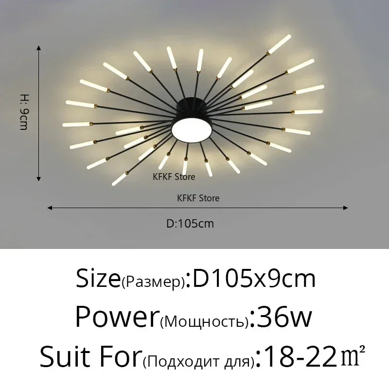 Modern LED Ceiling Lamp Luxury Household Living Dining Room Chandelier Home Decor Bedroom Pendant Light Kitchen Lustres Fixtures