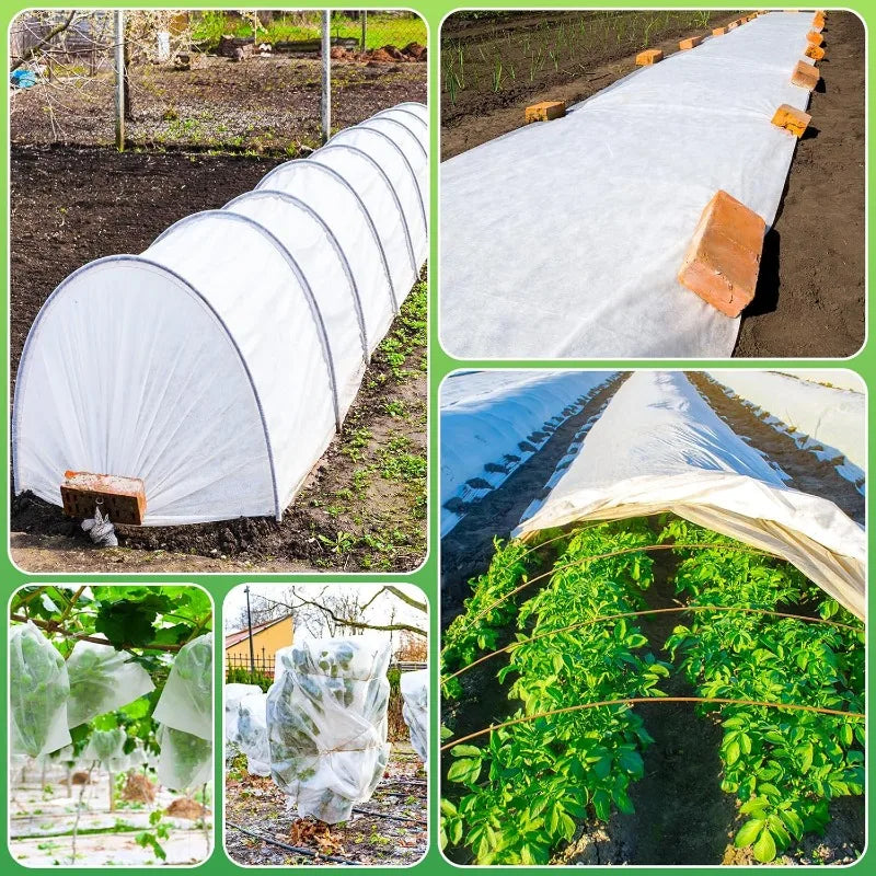 0.9oz DIY Plant Covers Freeze Protection Floating Row Blankets for Fruit Vegetables Tree Winter Cold Weather Yard Garden Tools