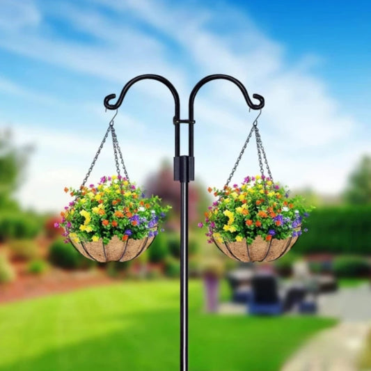 Bird Feeders Station Stake Bath Stand Poles for Terrace Outdoor Use Hanging