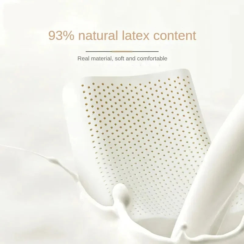 93% Thai Natural Latex Pillow Neck Pillow Cervical Spine  Home Adult Student Latex  Core