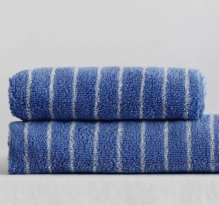 Retro Striped Cotton Towel Skin-Friendly Face Towel 70*140cm Bath Towels Soft Absorbent Face Towel Kitchen Towel