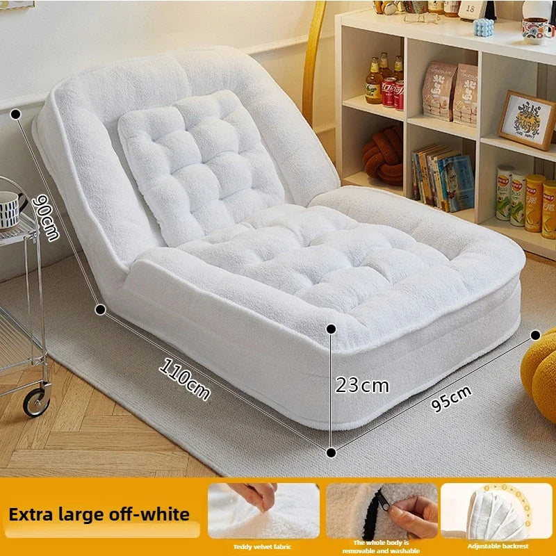 Lazy sofa reclining and sleeping single tatami bedroom small sofa folding sofa bed