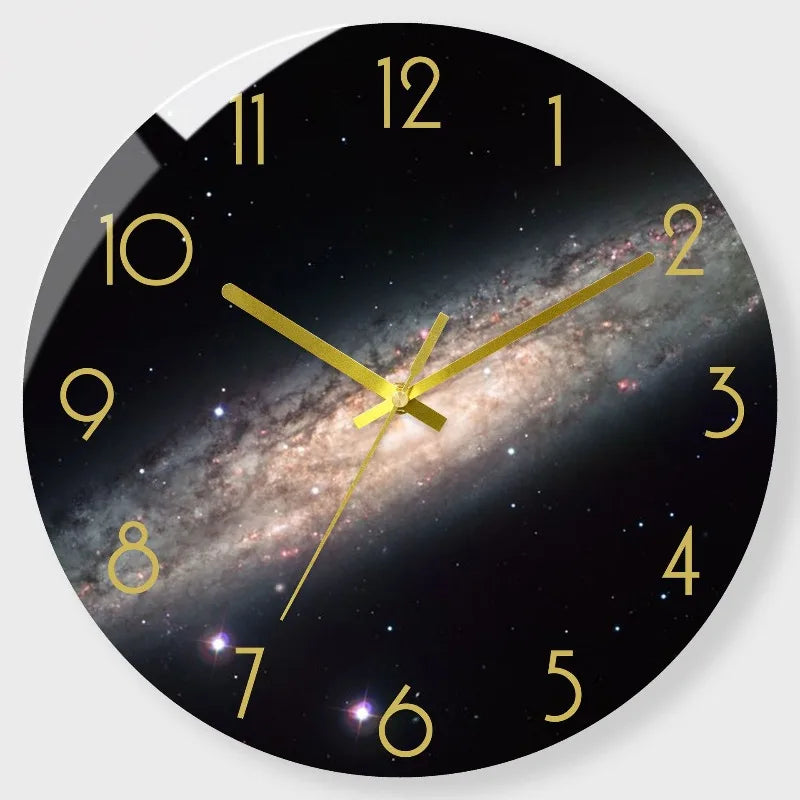 Luxury Silent Wall Clock Living Room Glass Clocks Wall Home Decor Creative Modern Big Wall Watch Kitchen Clock Duvar Saati Gift