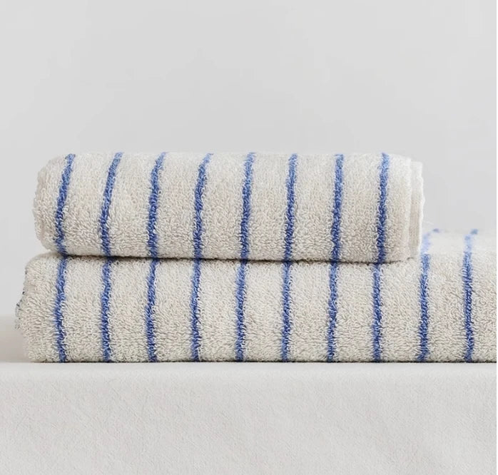 Retro Striped Cotton Towel Skin-Friendly Face Towel 70*140cm Bath Towels Soft Absorbent Face Towel Kitchen Towel