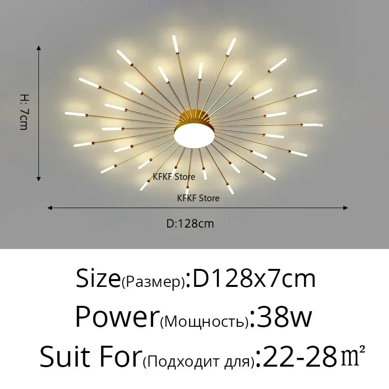 Modern LED Ceiling Lamp Luxury Household Living Dining Room Chandelier Home Decor Bedroom Pendant Light Kitchen Lustres Fixtures
