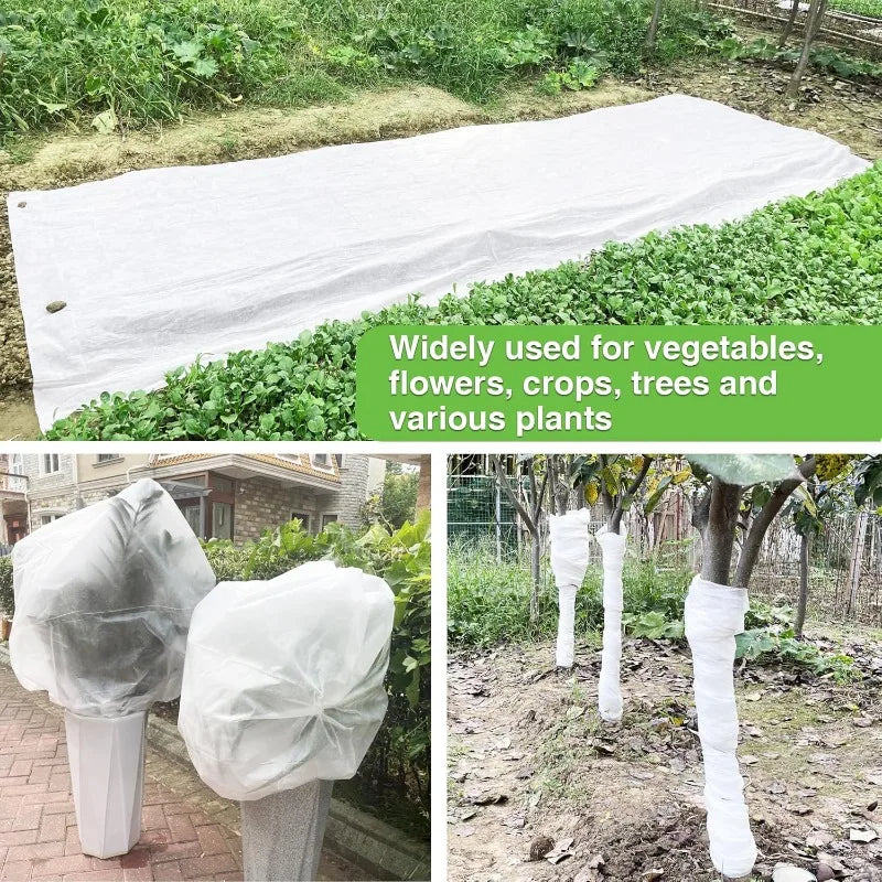 0.9oz DIY Plant Covers Freeze Protection Floating Row Blankets for Fruit Vegetables Tree Winter Cold Weather Yard Garden Tools