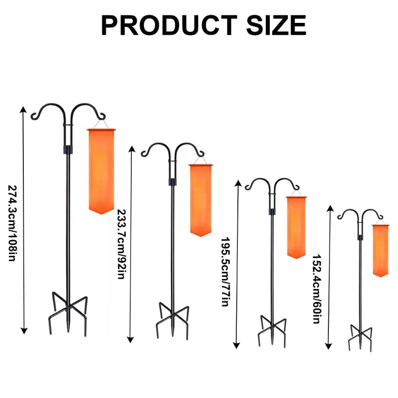 Bird Feeders Station Stake Bath Stand Poles for Terrace Outdoor Use Hanging