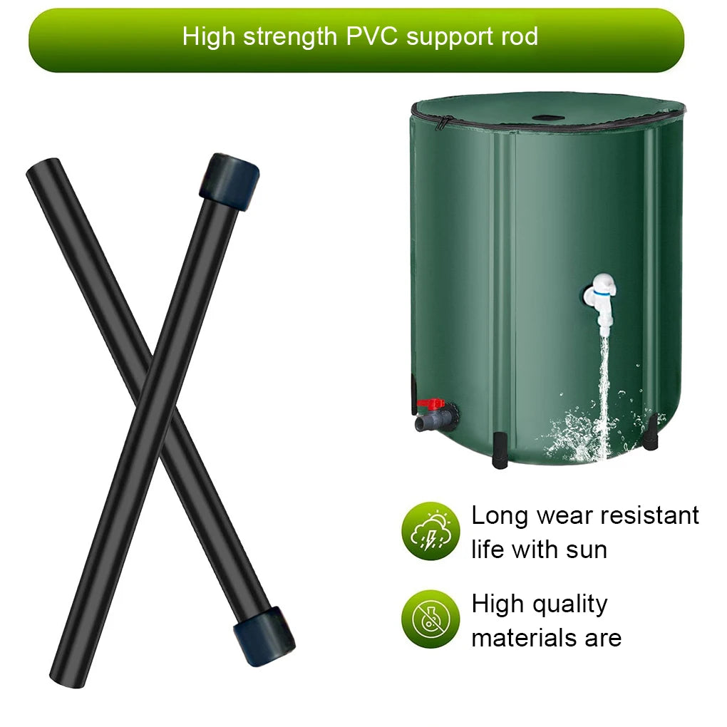 Rain Barrel Collapsible Rainwater Harvest Water Tank Garden Strong Pvc Foldable Collection Tank Container With Runoff Upgrade