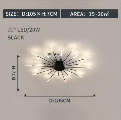 Modern LED Ceiling Lamp Luxury Household Living Dining Room Chandelier Home Decor Bedroom Pendant Light Kitchen Lustres Fixtures