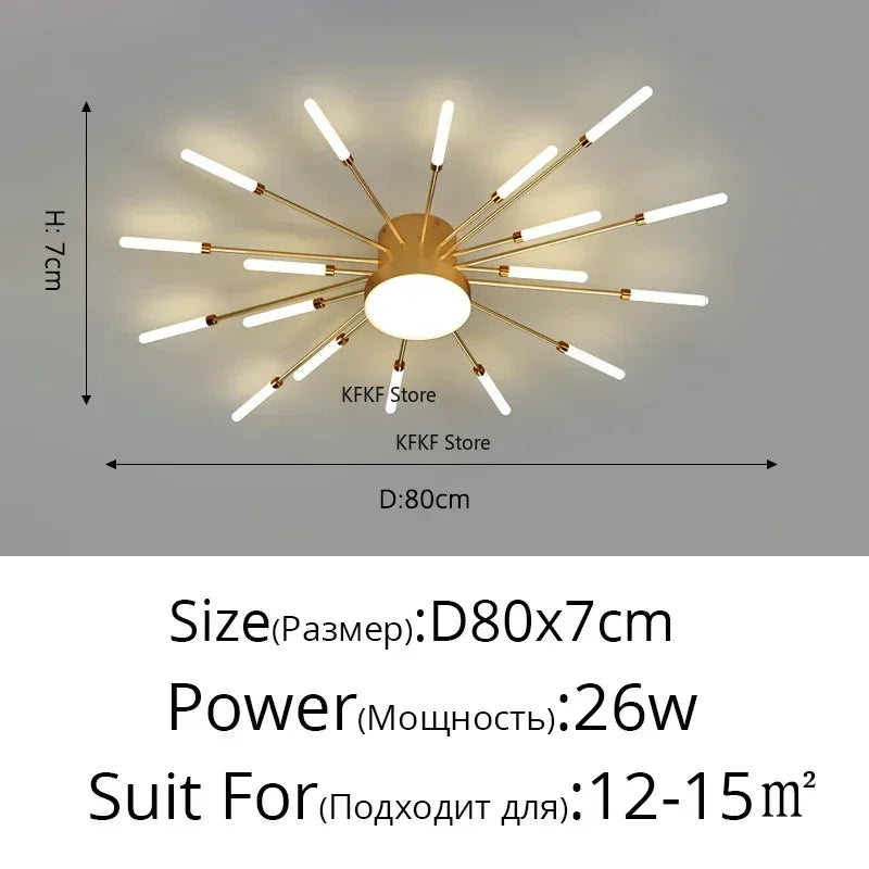 Modern LED Ceiling Lamp Luxury Household Living Dining Room Chandelier Home Decor Bedroom Pendant Light Kitchen Lustres Fixtures