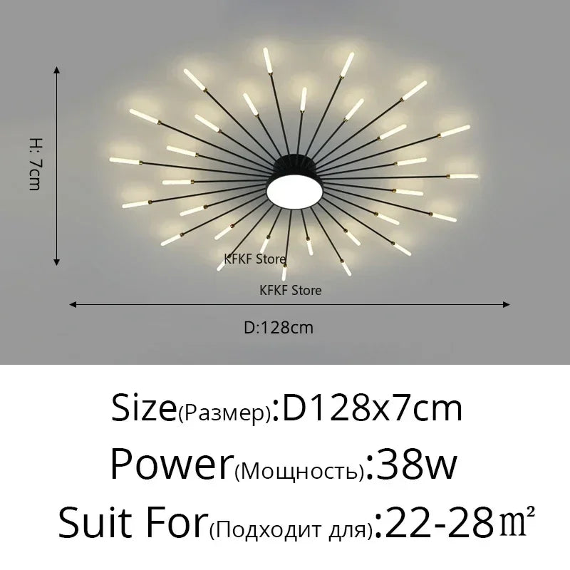 Modern LED Ceiling Lamp Luxury Household Living Dining Room Chandelier Home Decor Bedroom Pendant Light Kitchen Lustres Fixtures