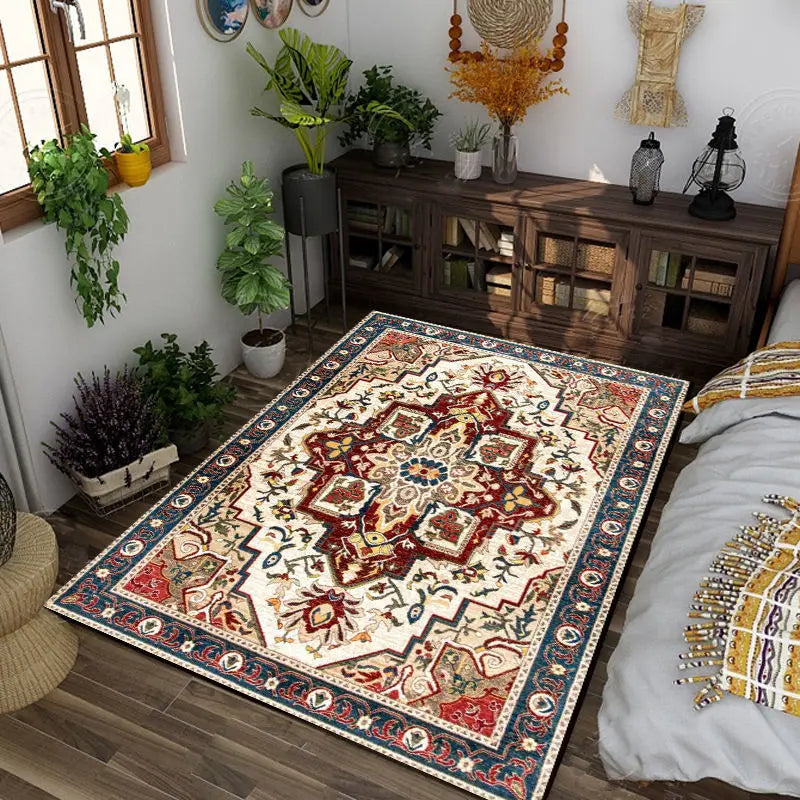 Ethnic Retro Living Room Carpet High Quality Bedroom Decor Rugs Lounge Rug Home Decoration Floor Mat Hotel Large Area Carpets