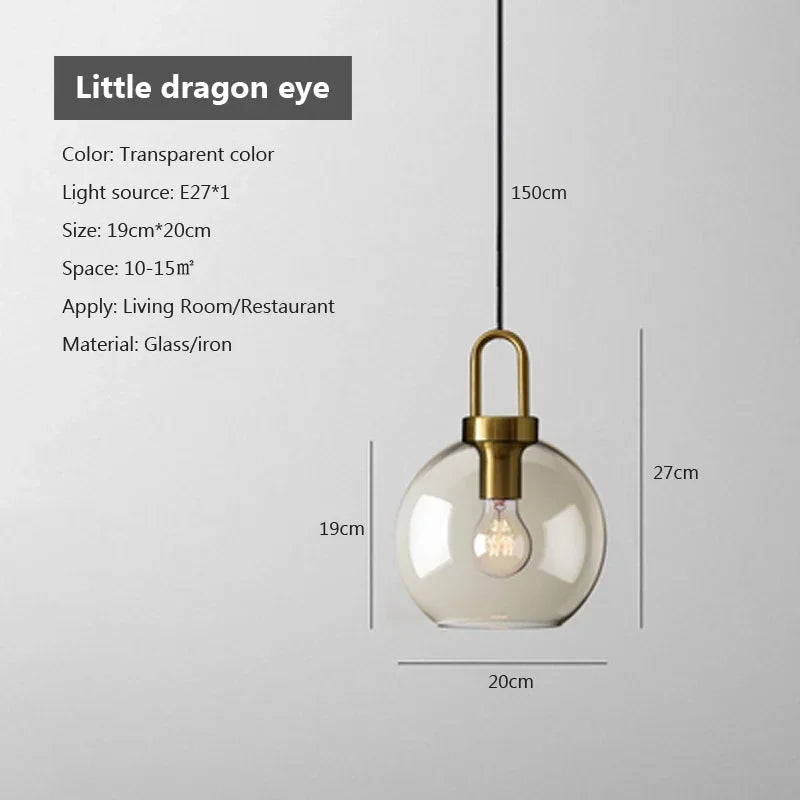 Nordic Modern Coffee Glass Pendant Light LED E27/G9 Decorative Lighting Fixtures Kitchen Dining Room Attic Hanging Pendant Light