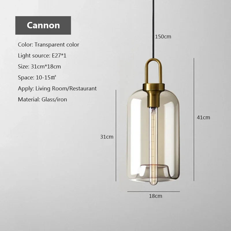 Nordic Modern Coffee Glass Pendant Light LED E27/G9 Decorative Lighting Fixtures Kitchen Dining Room Attic Hanging Pendant Light