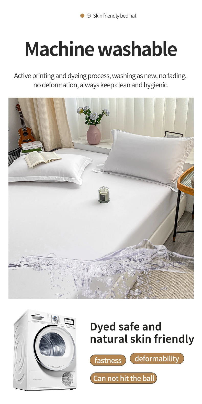 Double Bed Sheets Couple Elastic Fitted Sheet Microfiber Ultra-Soft Hotel Luxury Mattress Cover Queen Single King Size