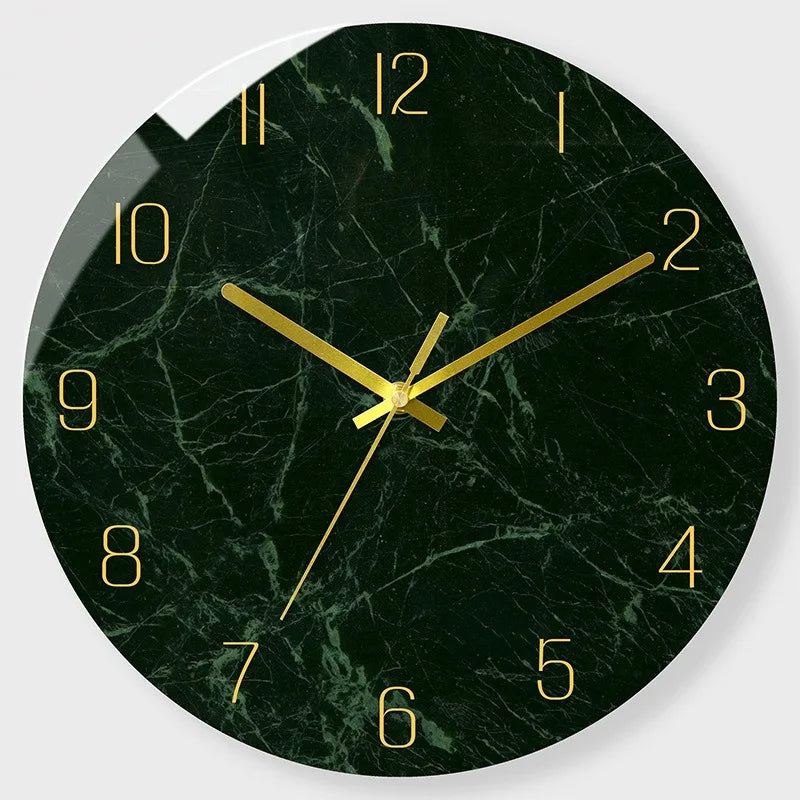 Luxury Silent Wall Clock Living Room Glass Clocks Wall Home Decor Creative Modern Big Wall Watch Kitchen Clock Duvar Saati Gift