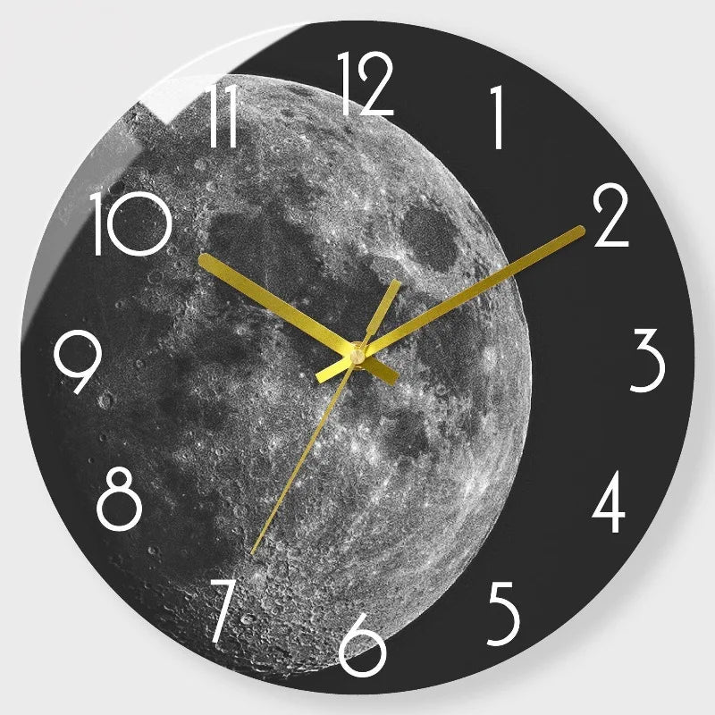 Luxury Silent Wall Clock Living Room Glass Clocks Wall Home Decor Creative Modern Big Wall Watch Kitchen Clock Duvar Saati Gift