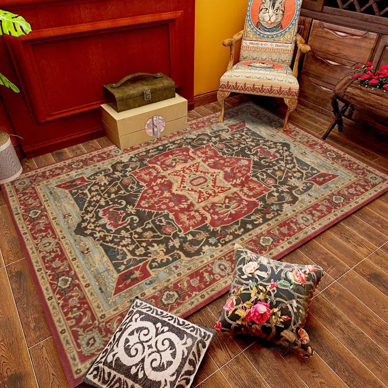 Ethnic Retro Living Room Carpet High Quality Bedroom Decor Rugs Lounge Rug Home Decoration Floor Mat Hotel Large Area Carpets