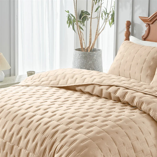 Quilt Bedding Sets, Lightweight Soft Bedspread Coverlet with Pillow Cases, Quilted Blanket Thin Comforter Bed Cover, All Season