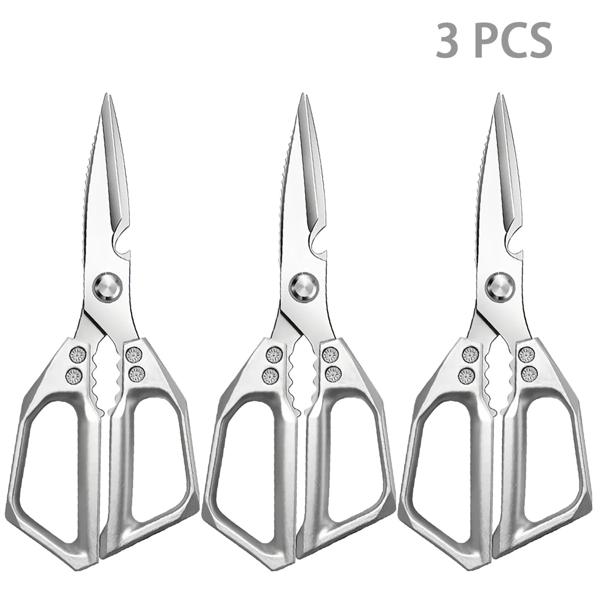 Stainless Steel Kitchen Shears Multifunctional Stainless Steel Kitchen Tools Cutting Vegetables Meat Fish Food Scissors