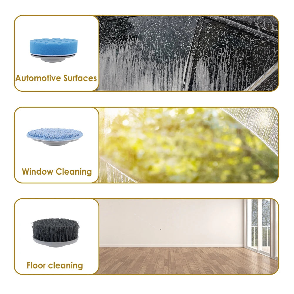 10-in-1 Multifunctional Electric Cleaning Brush Household Cleaning Brush Bathroom Cleaning Toilet Cleaning With LED Night Ligh