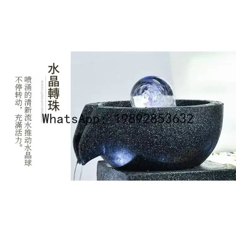 XL Outdoor Courtyard Fish Pond Fountain Terrace Turtle Pond Feng Shui Bowl European Style Wealth-Attracting Water Flow Ornament