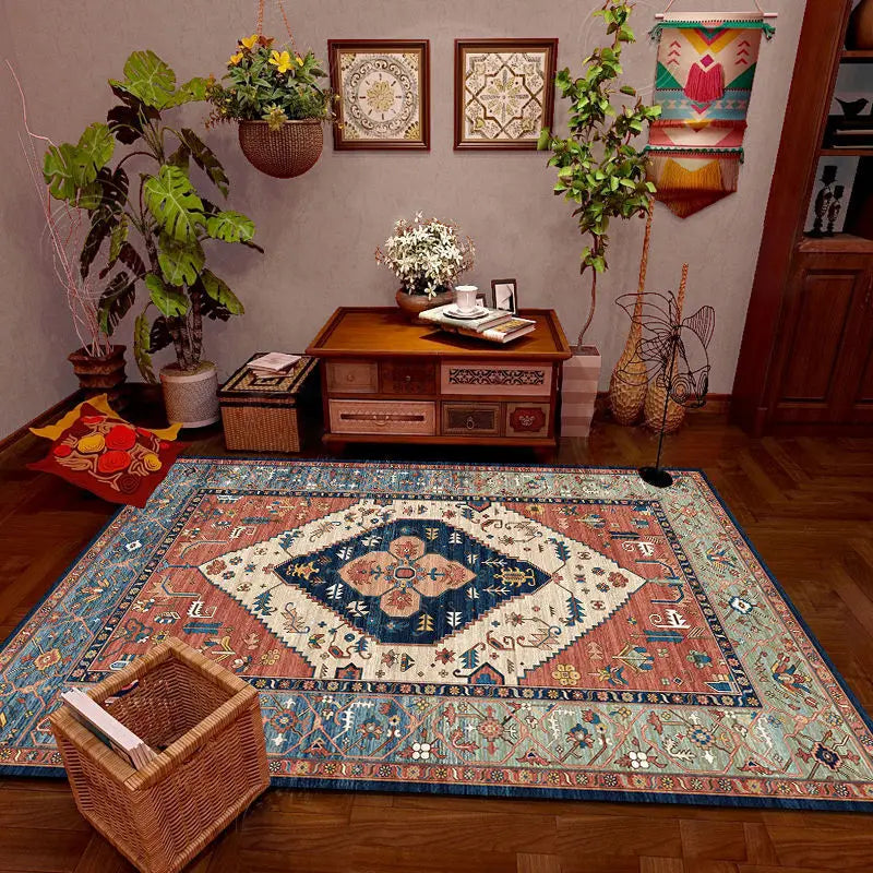 Ethnic Retro Living Room Carpet High Quality Bedroom Decor Rugs Lounge Rug Home Decoration Floor Mat Hotel Large Area Carpets