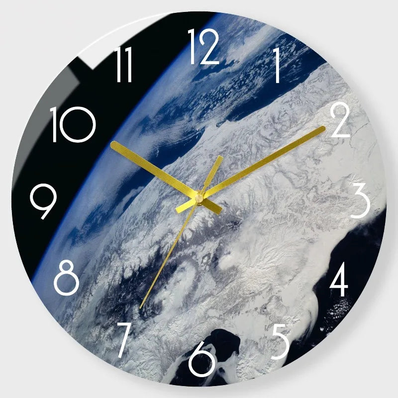 Luxury Silent Wall Clock Living Room Glass Clocks Wall Home Decor Creative Modern Big Wall Watch Kitchen Clock Duvar Saati Gift