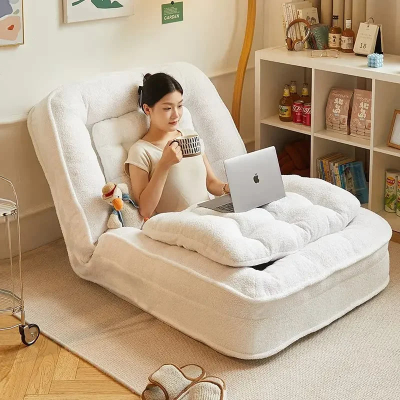 Lazy sofa reclining and sleeping single tatami bedroom small sofa folding sofa bed