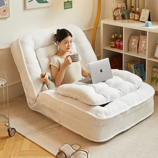 Lazy sofa reclining and sleeping single tatami bedroom small sofa folding sofa bed