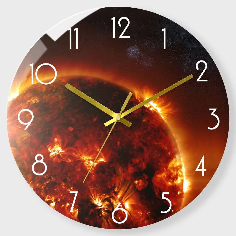 Luxury Silent Wall Clock Living Room Glass Clocks Wall Home Decor Creative Modern Big Wall Watch Kitchen Clock Duvar Saati Gift