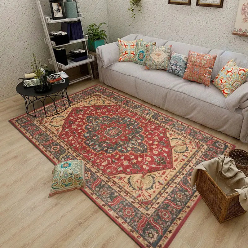 Ethnic Retro Living Room Carpet High Quality Bedroom Decor Rugs Lounge Rug Home Decoration Floor Mat Hotel Large Area Carpets