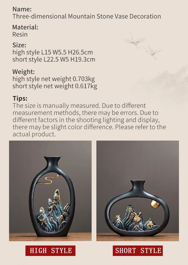 Creativity Japanese Style Feng Shui Wealth Vase Office Living Room Desktop Decoration Vases for Home Decor Accessories Art Gift