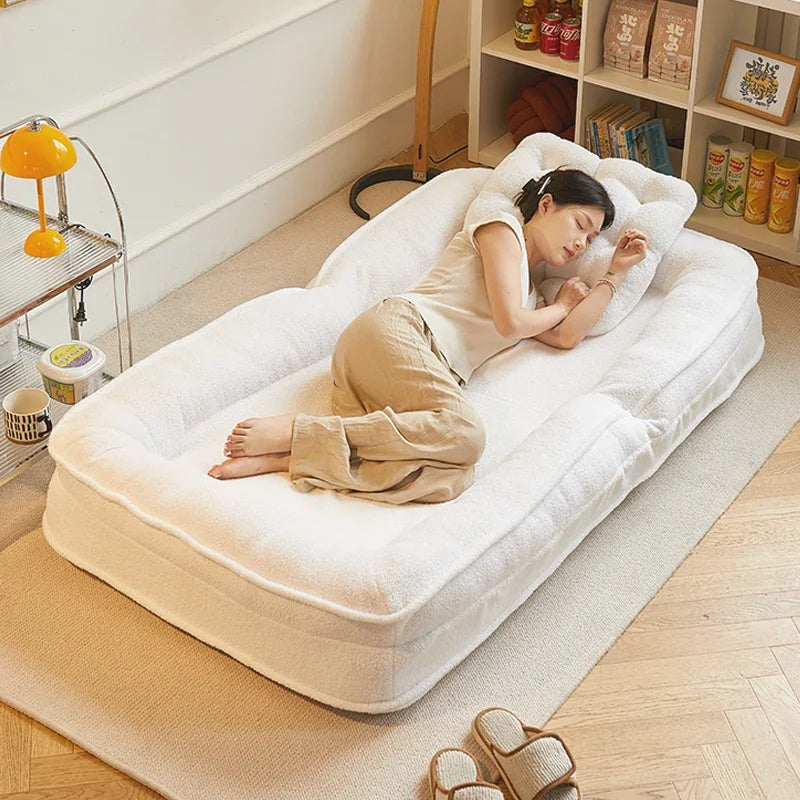 Lazy sofa reclining and sleeping single tatami bedroom small sofa folding sofa bed