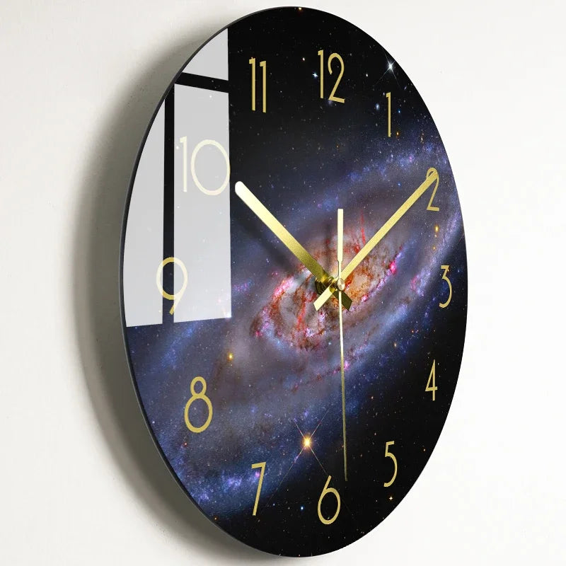 Luxury Silent Wall Clock Living Room Glass Clocks Wall Home Decor Creative Modern Big Wall Watch Kitchen Clock Duvar Saati Gift