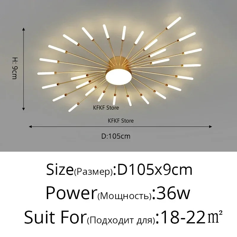 Modern LED Ceiling Lamp Luxury Household Living Dining Room Chandelier Home Decor Bedroom Pendant Light Kitchen Lustres Fixtures
